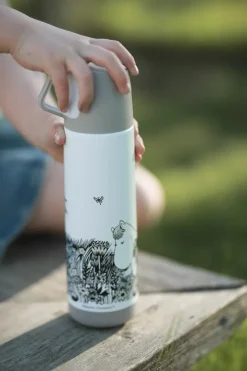Outlet Rätt Start Mumin Graphic thermos 50 cl, White-black BlackWhite