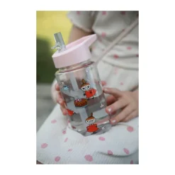 Discount Rätt Start Mumin Little My water bottle 550 ml, Pink Transparent