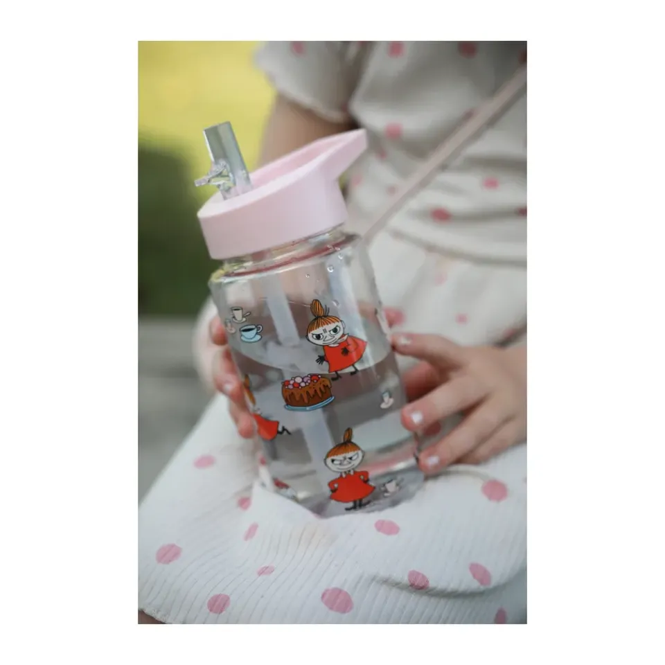 Discount Rätt Start Mumin Little My water bottle 550 ml, Pink Transparent