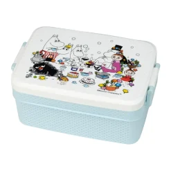 Lunch Boxes & Food Containers^Rätt Start Mumin Picknick lunch box 8x18.5 cm, White- Blue