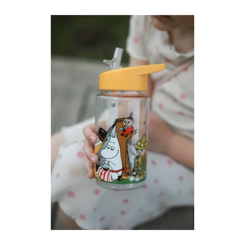 Online Rätt Start Mumin Picknick water bottle 550 ml, Yellow Transparent