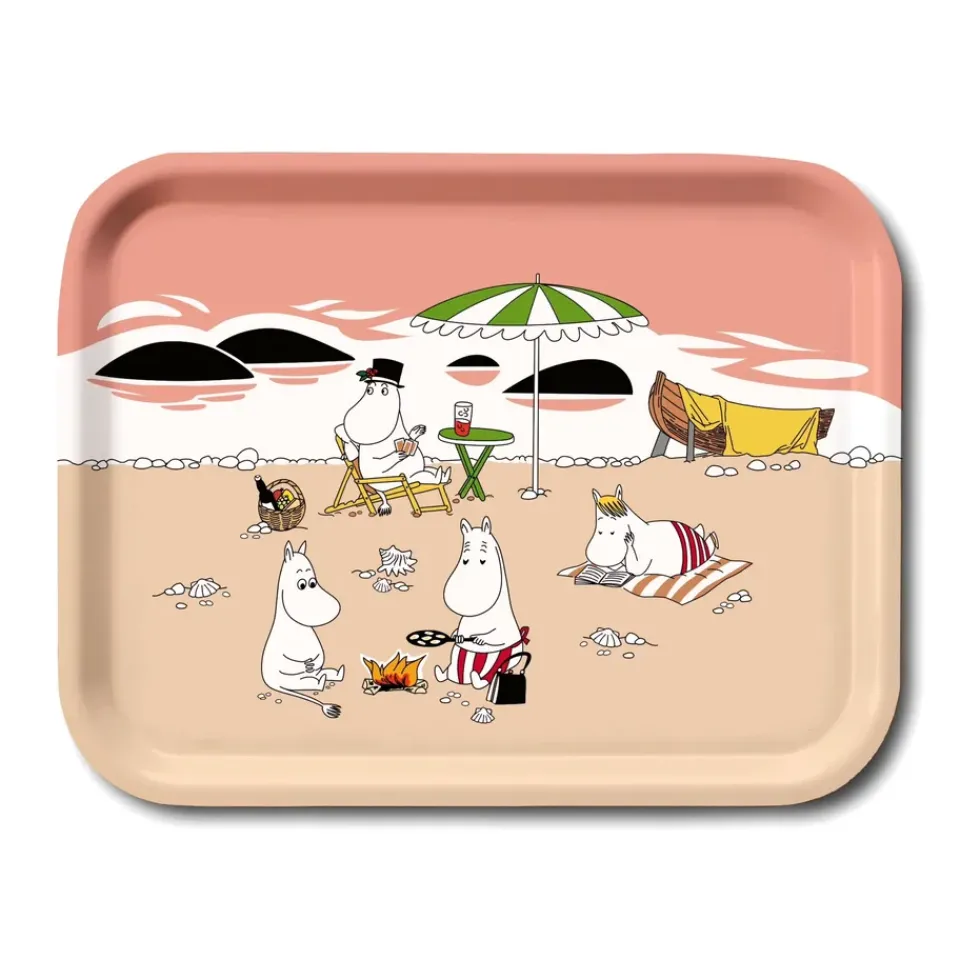 Trays^Opto Design Mumin tray summer 2021, Apricot-sand Multi