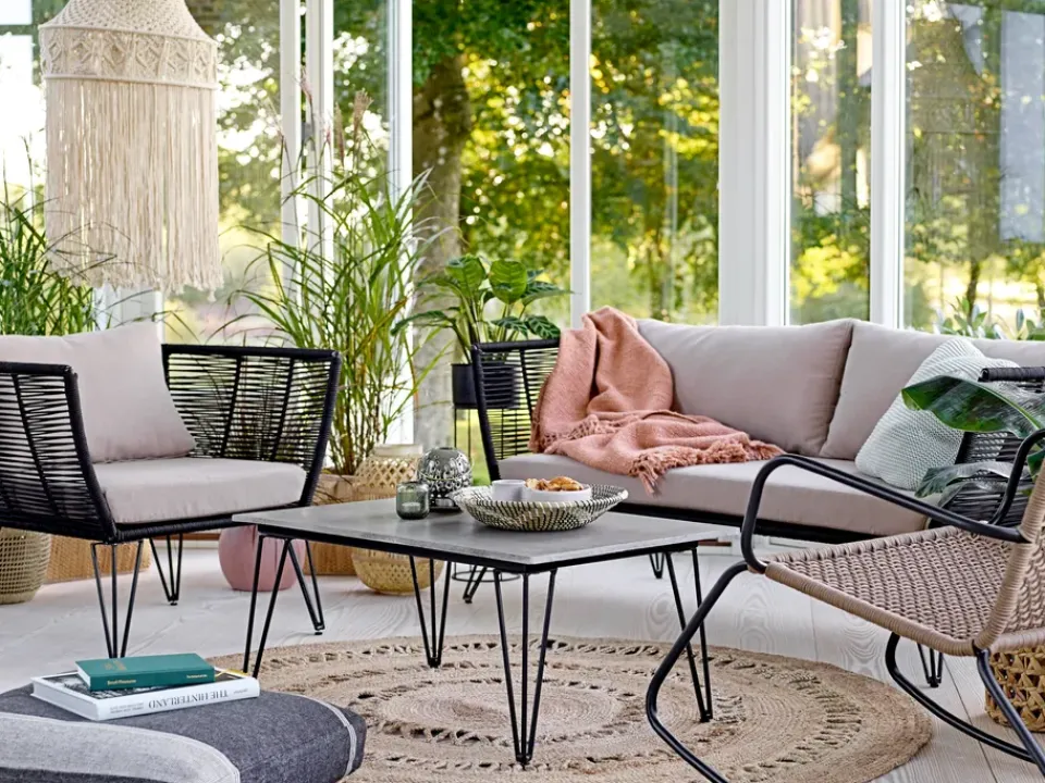 Garden Sofas & Garden Benches|Balcony Furniture^Bloomingville Mundo sofa, -beige Black