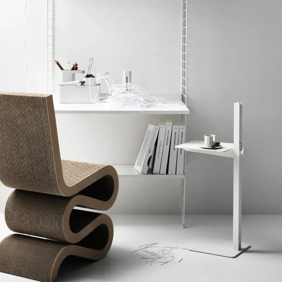 Side Tables^Museum side table, White