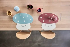 Children's Mugs|Children's Tableware^OYOY Mushroom cup, Off-white blue WhiteBlue