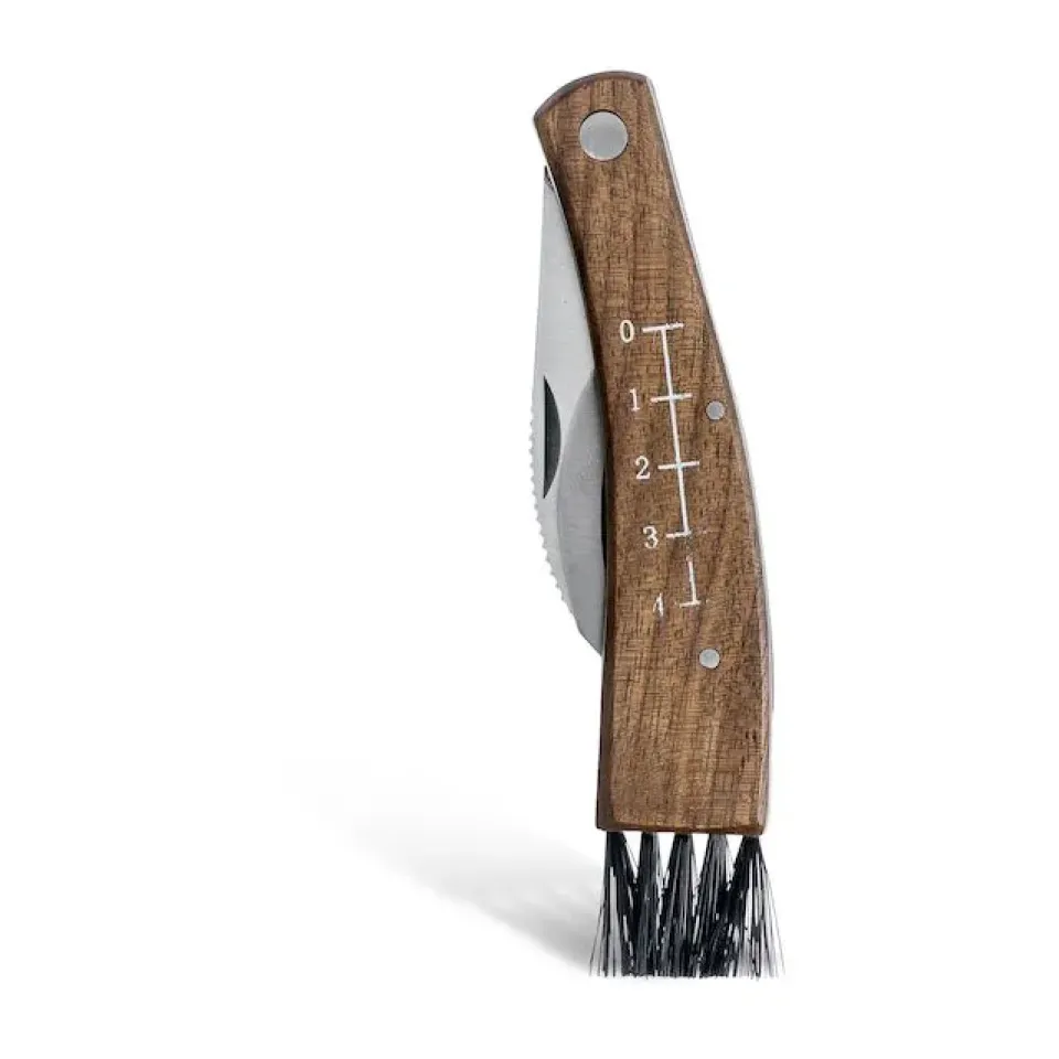 Other Knives^Sagaform Mushroom knife with cover, Oak BlackBrown