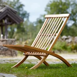 Discount Stockamöllan Muskö lounge chair, Teak Brown