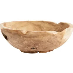 New MUUBS teak salad bowl 30 cm, Nature Beige