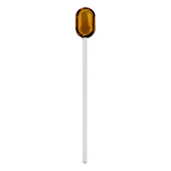 Tea & Coffee Spoons^Muurla latte spoon glass 15.5 cm, Yellow-clear YellowTransparent