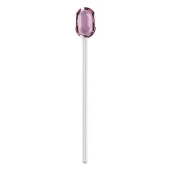 Tea & Coffee Spoons^Muurla latte spoon glass 15.5 cm, Pink-clear PinkTransparent