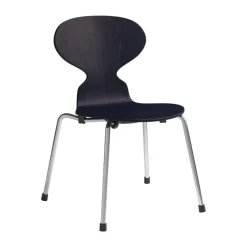 Children's Chairs|Children's Chairs^Fritz Hansen Myran children's chair, Midnight blue painted ash-chrome BlueSilver-coloured
