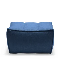 New Ethnicraft N701 footstool 70x70 cm, Blue