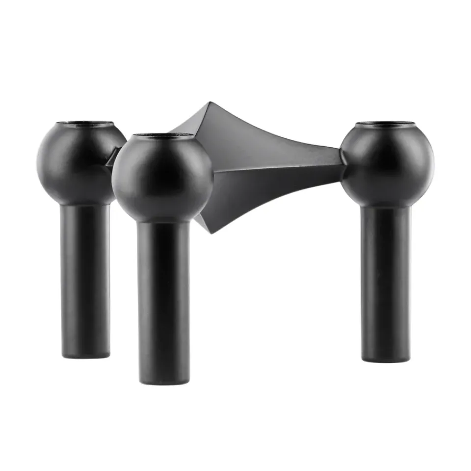 Clearance STOFF Nagel candle holder, matte Black