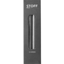 Candles^STOFF Nagel candles 12-pack, Anthracite Grey