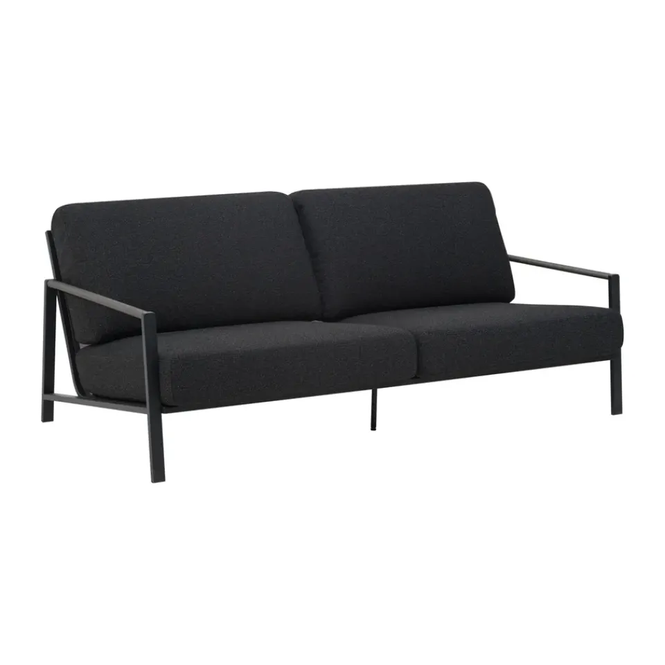 Garden Sofas & Garden Benches|Balcony Furniture^Brafab Naos sofa, -teddy , 2.5-seater Black