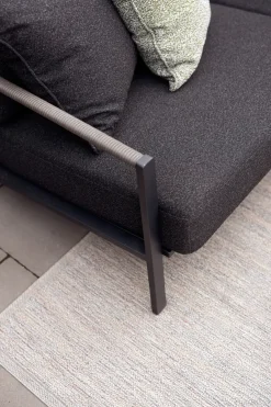 Garden Sofas & Garden Benches|Balcony Furniture^Brafab Naos sofa, -teddy , 2.5-seater Black