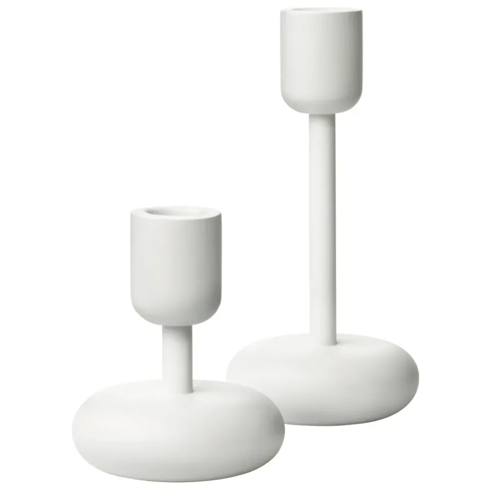 Clearance Iittala Nappula candle sticks set, White