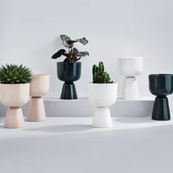 Flower Pots^Iittala Nappula flower pot Ø15,5 cm h26 cm, White