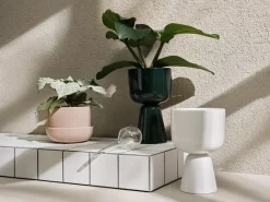 Flower Pots^Iittala Nappula flower pot with saucer Ø17 cm h13 cm, Beige