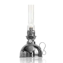 Sale Karlskrona Lampfabrik Nattlampan paraffin lamp, nickel Silver-coloured