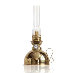 New Karlskrona Lampfabrik Nattlampan paraffin lamp, brass Gold-coloured
