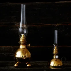 New Karlskrona Lampfabrik Nattlampan paraffin lamp, brass Gold-coloured
