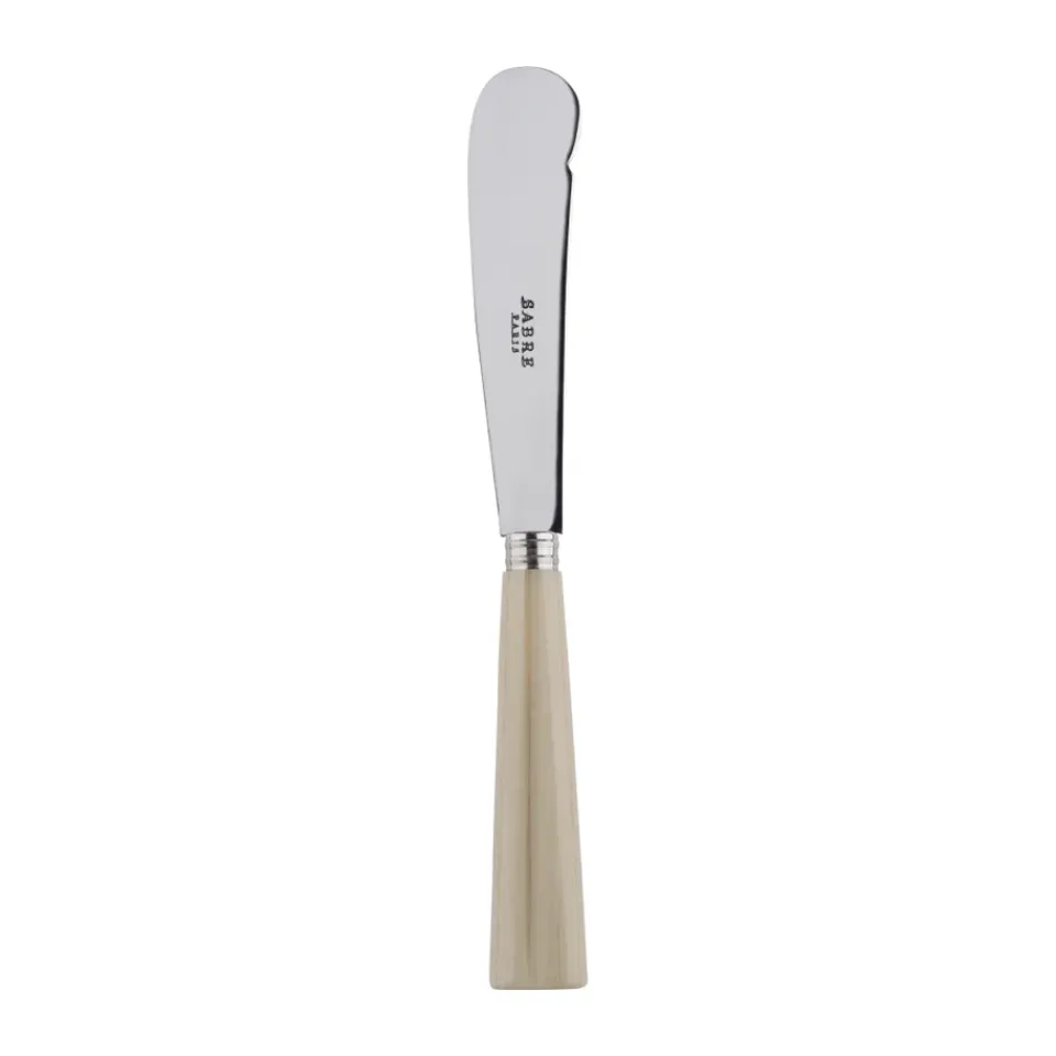 New SABRE Paris Nature butter knife 16 cm, Faux horn Beige