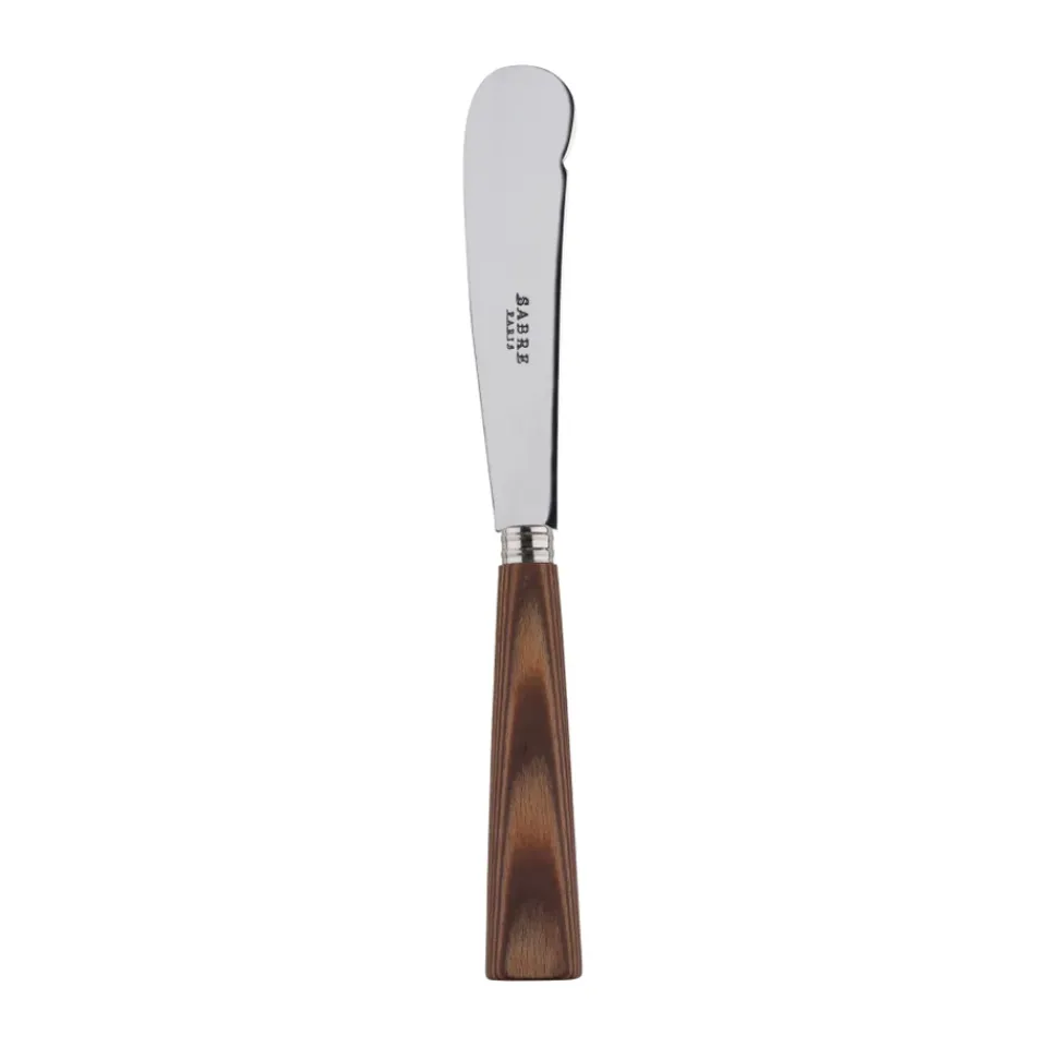 Outlet SABRE Paris Nature butter knife 16 cm, Light wood laminated Brown