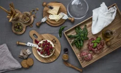 Cheese Knives|Serving Utensils^Sagaform Nature cheese knife, Oak Silver-colouredBrown
