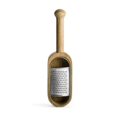 Graters^Sagaform Nature cheese slice, oak BrownSilver-coloured