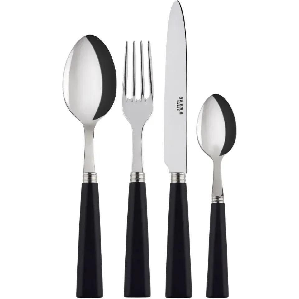 Online SABRE Paris Nature cutlery 24 pcs, wood Black
