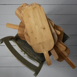 Chopping Boards^Sagaform Nature cutting board bamboo with handle, 54 cm Beige