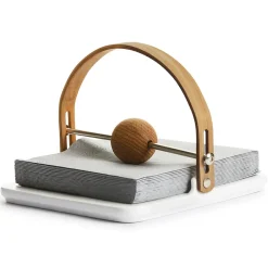 Napkin Rings & Holders^Sagaform Nature napkin holder, Oak Gold-coloured