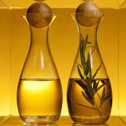 Bottles, Pourers & Drizzlers^Sagaform Nature oil & vinegar bottles 2-pack, 2-pack Transparent