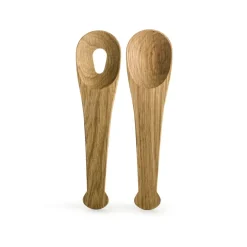 Salad Servers^Sagaform Nature salad set, oak Brown