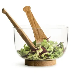 Salad Servers^Sagaform Nature salad set, oak Brown