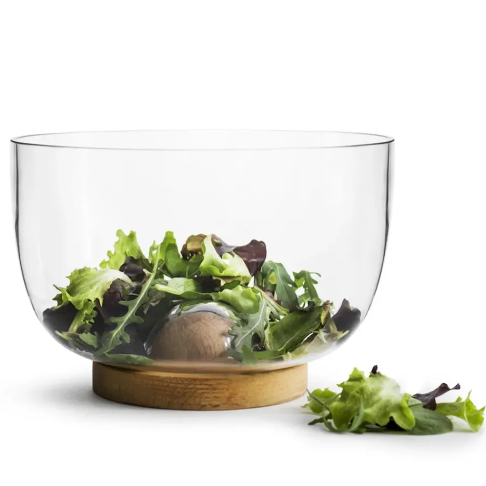 Clearance Sagaform Nature serving bowl, large Transparent