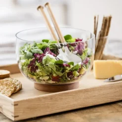 Clearance Sagaform Nature serving bowl, large Transparent