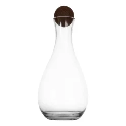 Wine Carafes & Decanters^Sagaform Nature wine carafe with cork stopper 2 l, Clear-dark Brown