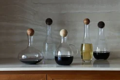Water Jugs And Carafes^Sagaform Nature wine-water carafe, 1 l BrownTransparent