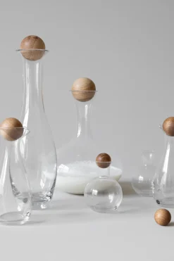 Water Jugs And Carafes^Sagaform Nature wine-water carafe, 1 l BrownTransparent
