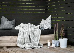 Røros Tweed Naturpledd blanket 135x200 cm, Braid Grey