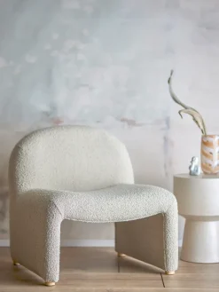 Sale Bloomingville Neel lounge chair, Nature White
