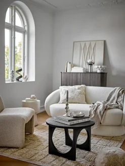 Sale Bloomingville Neel lounge chair, Nature White