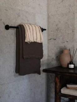 Bath Sheets^Tell Me More Nella bath towel 70x140 cm, Taupe Brown