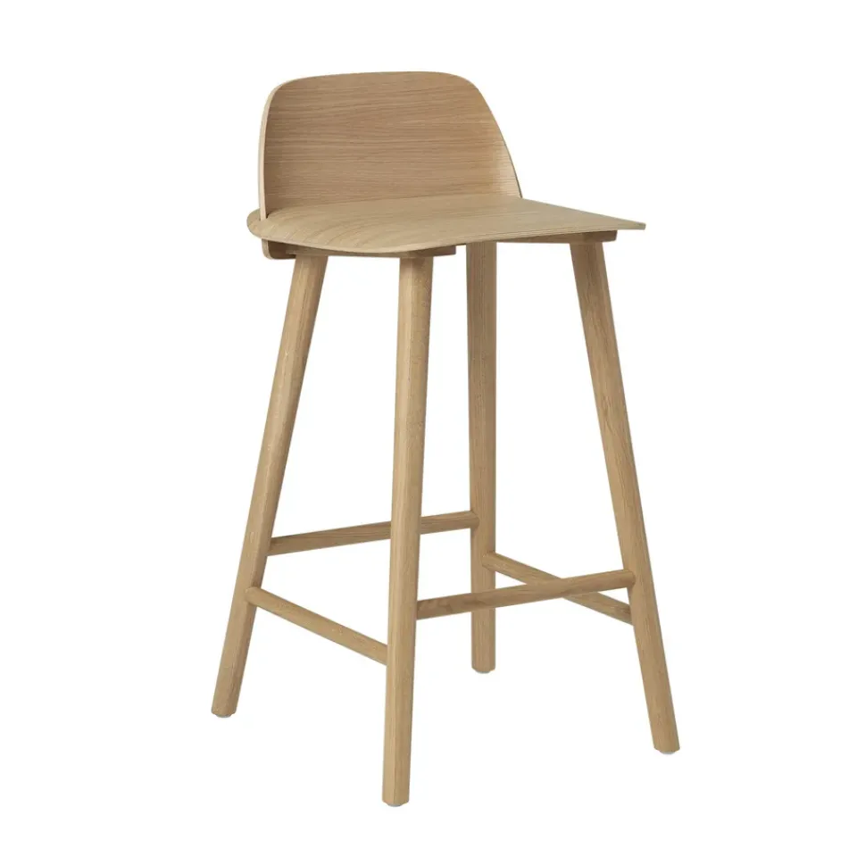 Bar Stools^Muuto Nerd Bar Stool 65 Cm, Oak Brown