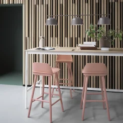 Clearance Muuto Nerd Barstool, tan rose Pink