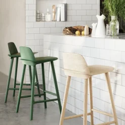 Best Muuto Nerd counter stool, Tan rose Pink