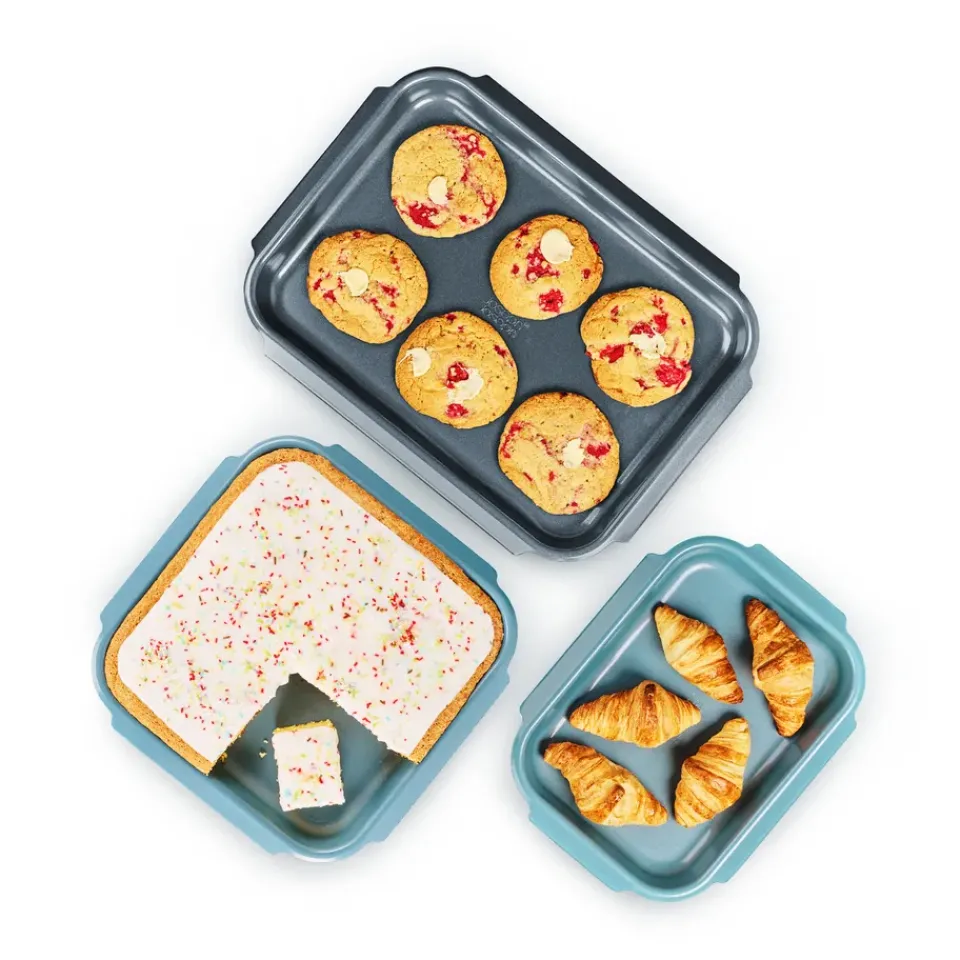 Oven Dishes^Joseph Joseph Nest bake baking pan 3 pieces, Blue