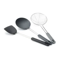 Fish Slices & Spatulas^Joseph Joseph Nest Fusion Wok Set 3 Pieces, Black